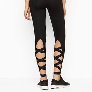 Victorias Secret Knockout Tights Small Black